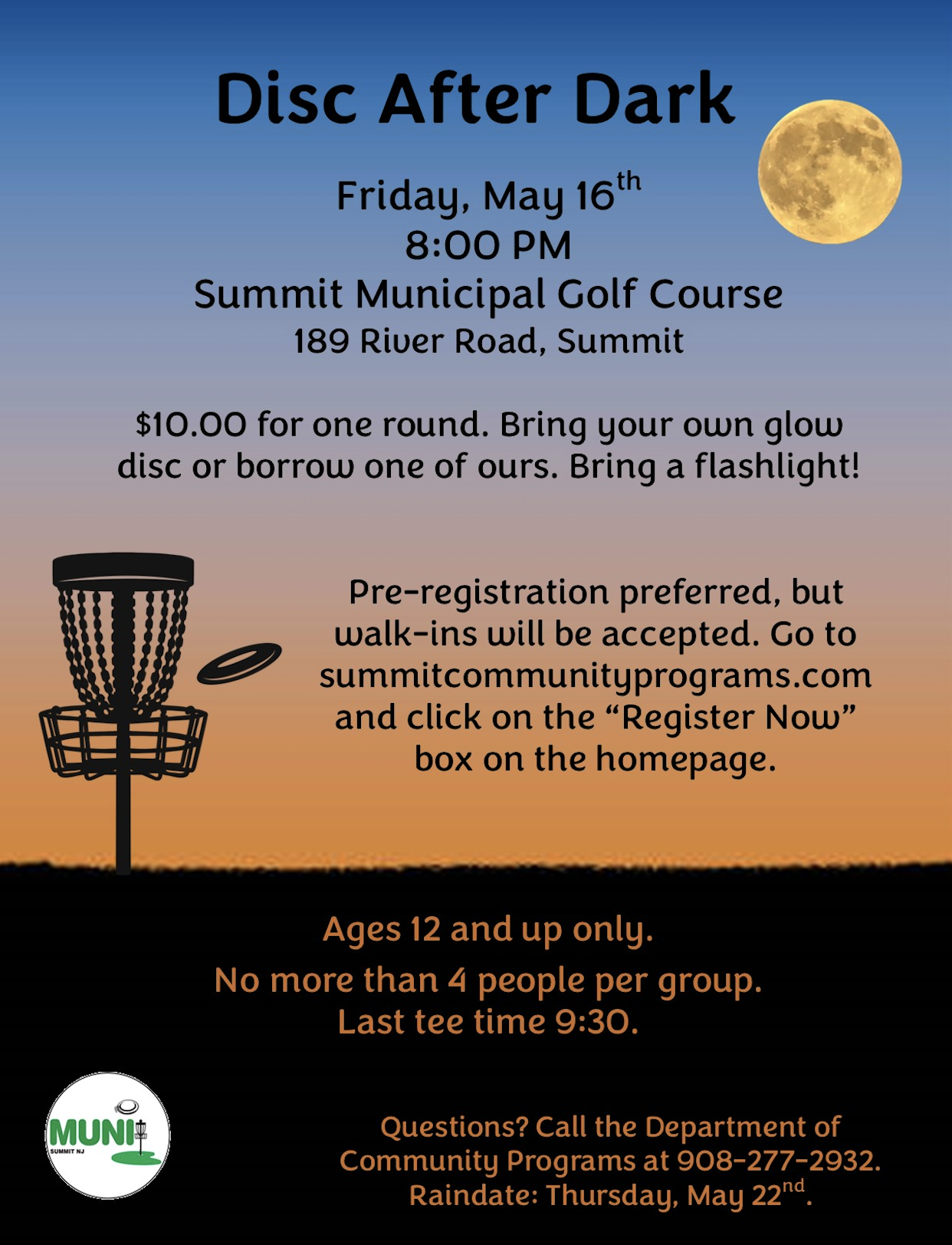 2025 Disc Golf Flyer