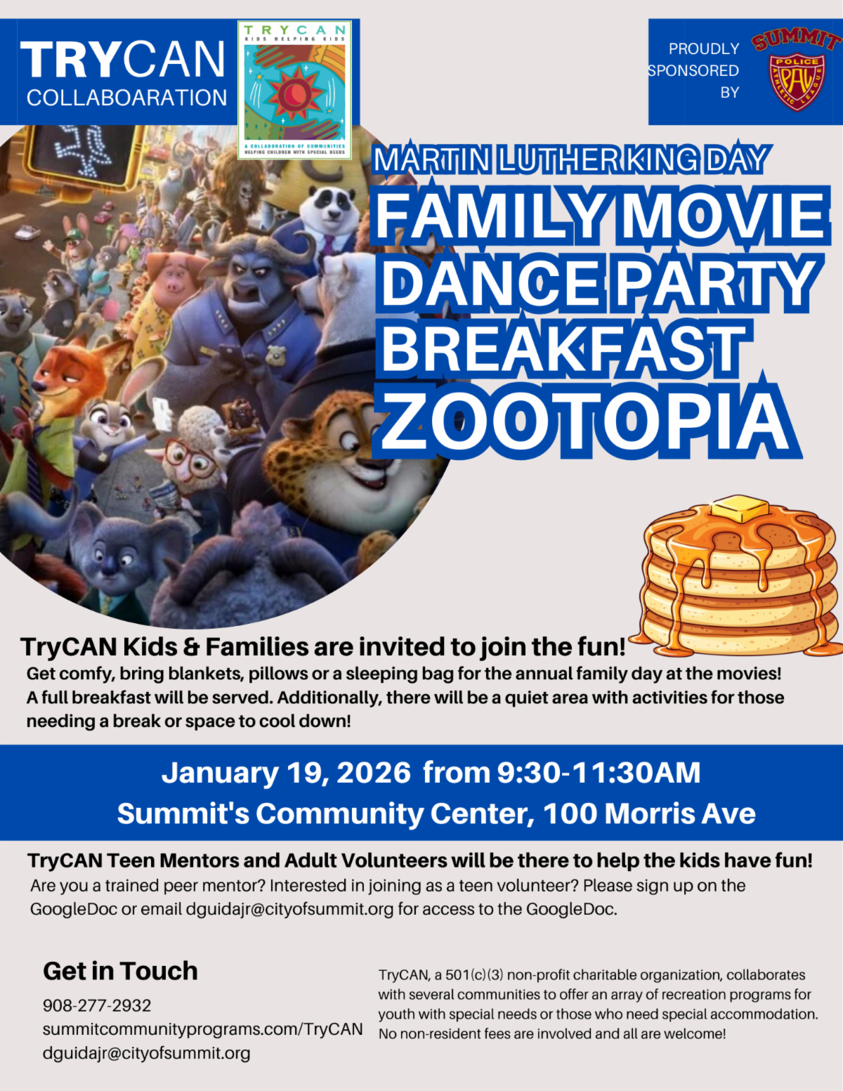 TryCan Movie DAY MLK day Zootopia