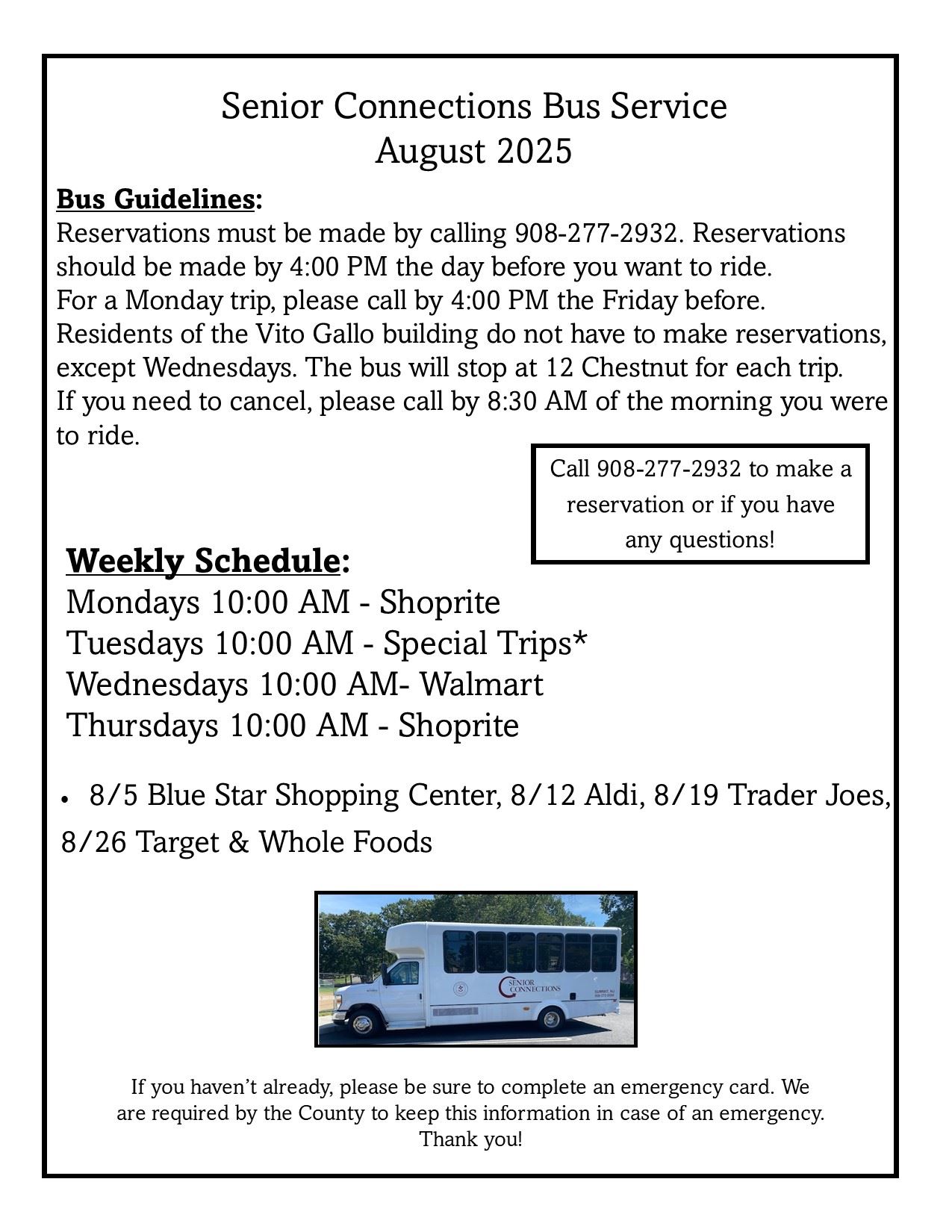 Bus Flyer August
